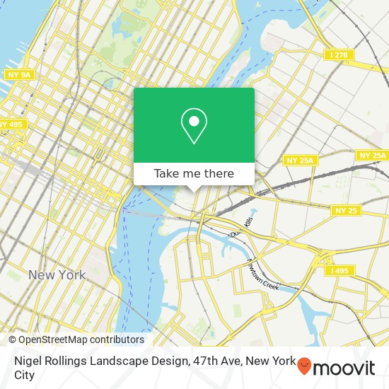 Nigel Rollings Landscape Design, 47th Ave map