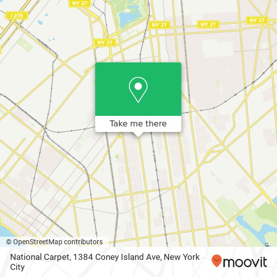 National Carpet, 1384 Coney Island Ave map