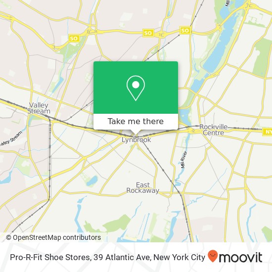 Mapa de Pro-R-Fit Shoe Stores, 39 Atlantic Ave