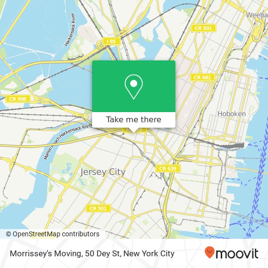 Morrissey's Moving, 50 Dey St map