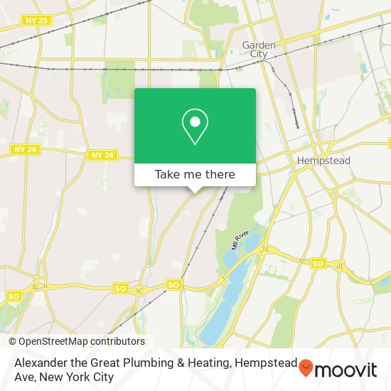 Mapa de Alexander the Great Plumbing & Heating, Hempstead Ave