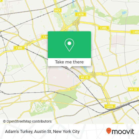 Adam's Turkey, Austin St map
