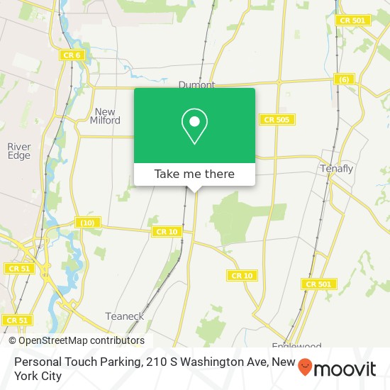 Mapa de Personal Touch Parking, 210 S Washington Ave