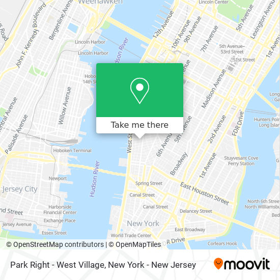 Park Right - West Village map
