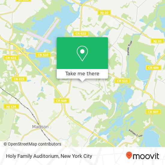 Holy Family Auditorium map