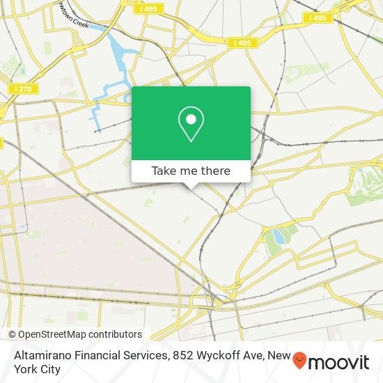 Altamirano Financial Services, 852 Wyckoff Ave map