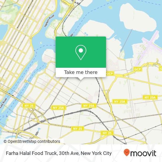 Farha Halal Food Truck, 30th Ave map