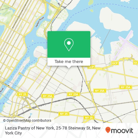 Laziza Pastry of New York, 25-78 Steinway St map