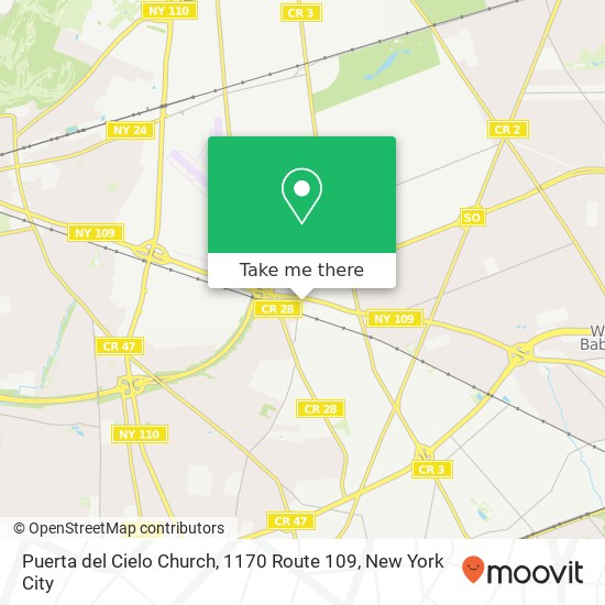 Mapa de Puerta del Cielo Church, 1170 Route 109