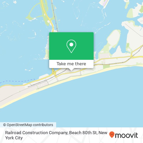 Railroad Construction Company, Beach 80th St map