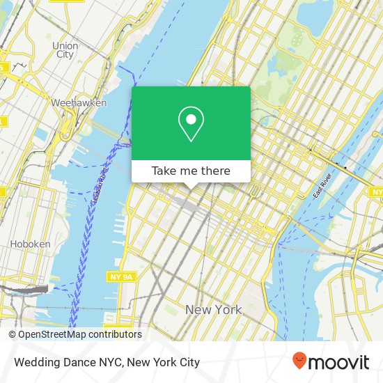 Mapa de Wedding Dance NYC