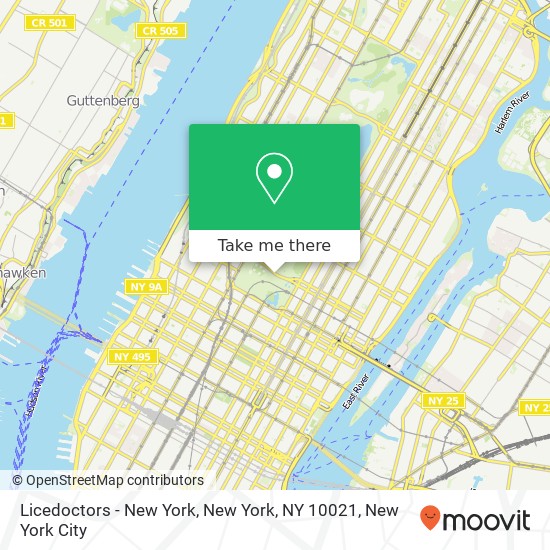 Licedoctors - New York, New York, NY 10021 map