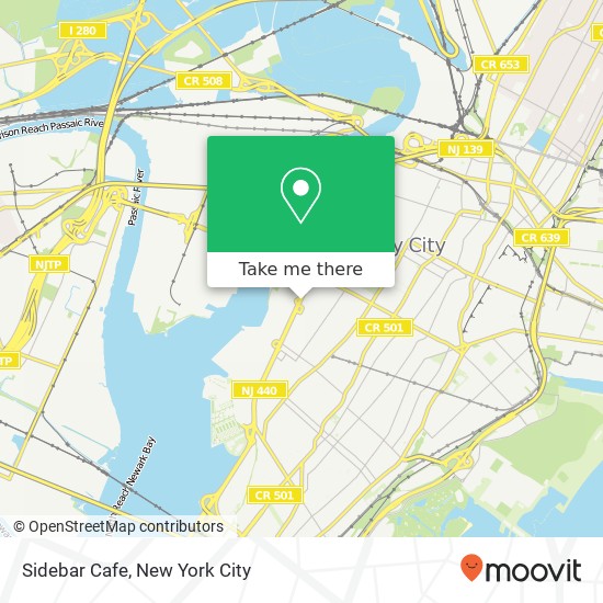 Mapa de Sidebar Cafe