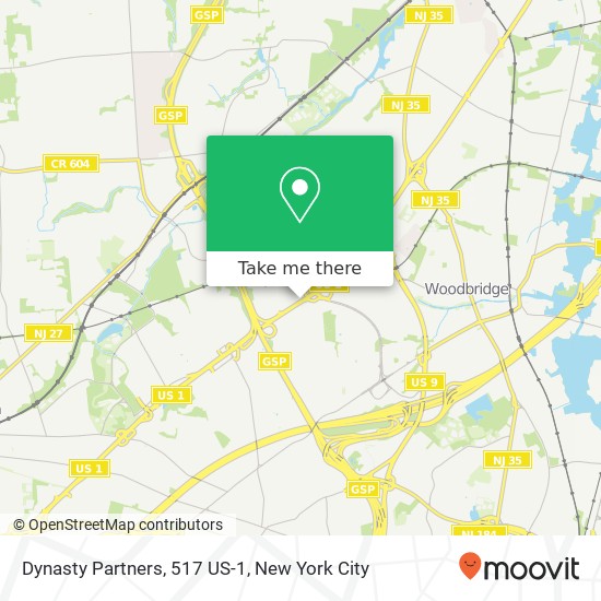 Mapa de Dynasty Partners, 517 US-1