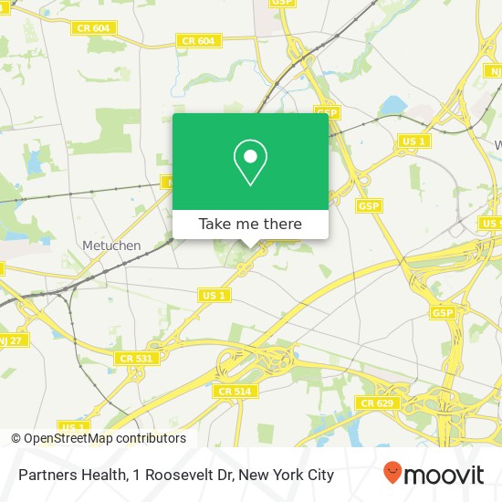 Partners Health, 1 Roosevelt Dr map