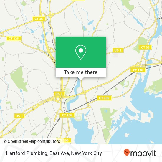 Hartford Plumbing, East Ave map