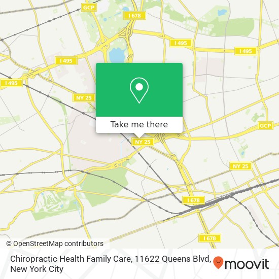 Mapa de Chiropractic Health Family Care, 11622 Queens Blvd