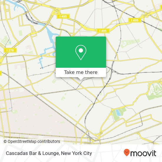 Mapa de Cascadas Bar & Lounge