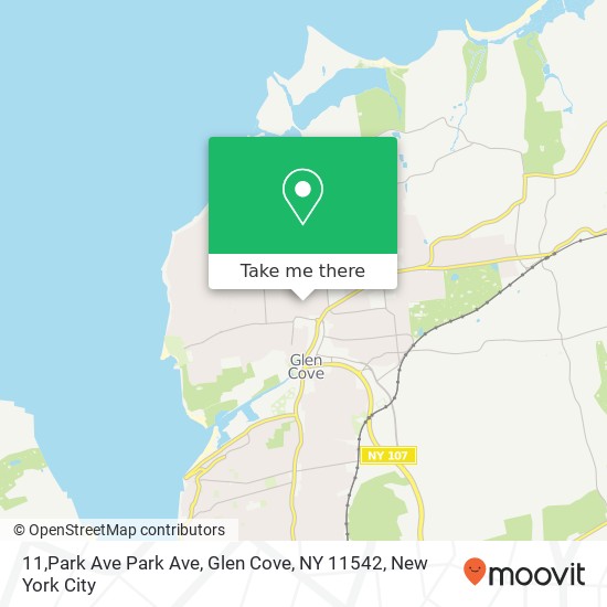 Mapa de 11,Park Ave Park Ave, Glen Cove, NY 11542