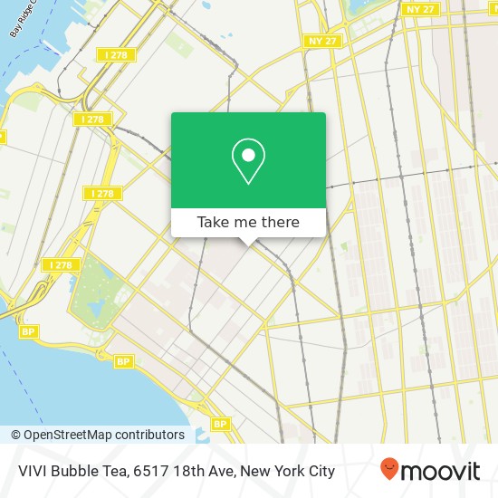 Mapa de VIVI Bubble Tea, 6517 18th Ave