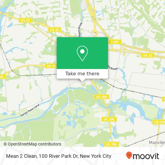 Mapa de Mean 2 Clean, 100 River Park Dr