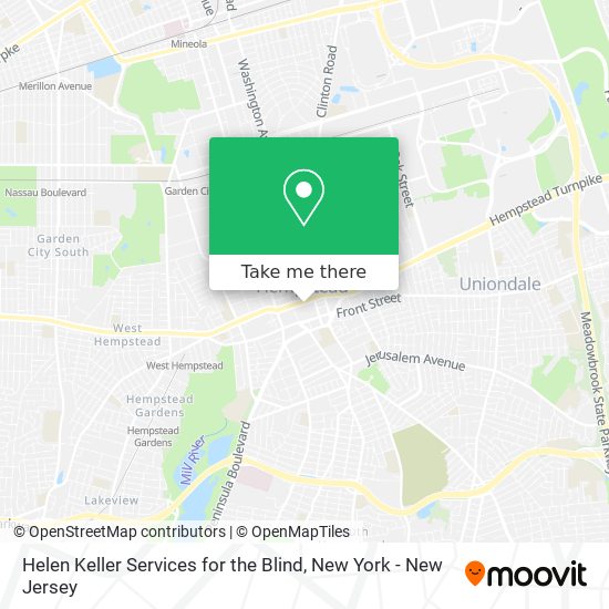 Helen Keller Services for the Blind map