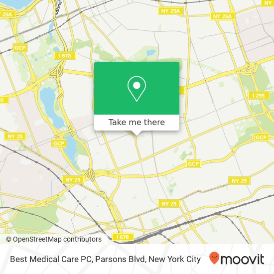 Mapa de Best Medical Care PC, Parsons Blvd