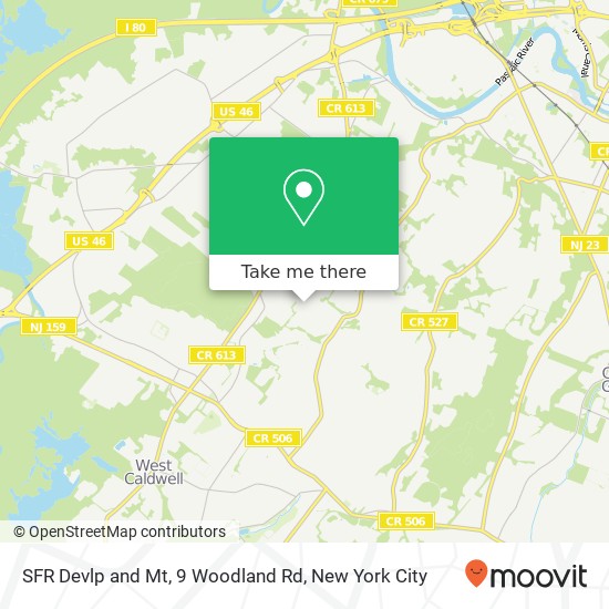 SFR Devlp and Mt, 9 Woodland Rd map
