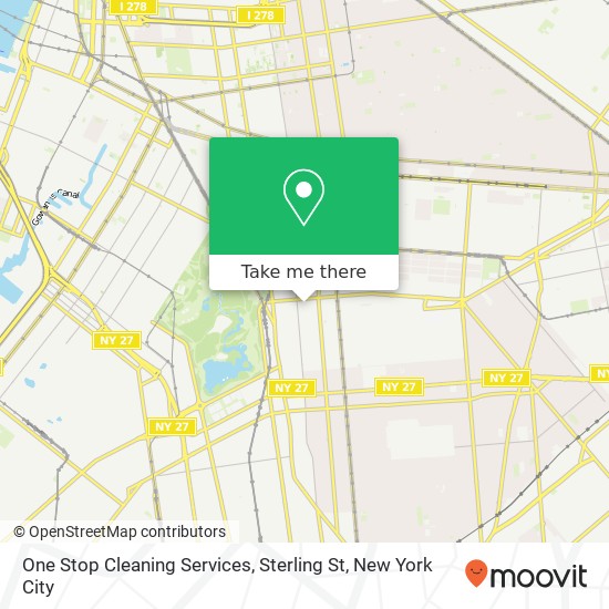 One Stop Cleaning Services, Sterling St map
