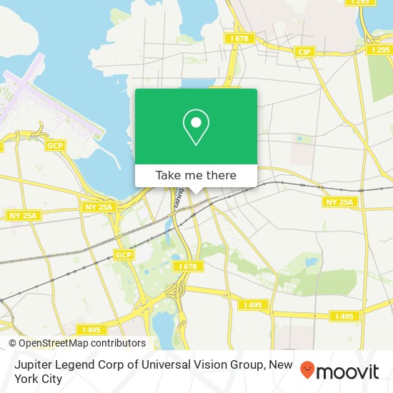 Jupiter Legend Corp of Universal Vision Group map