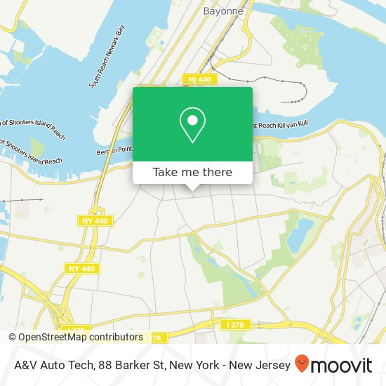 Mapa de A&V Auto Tech, 88 Barker St