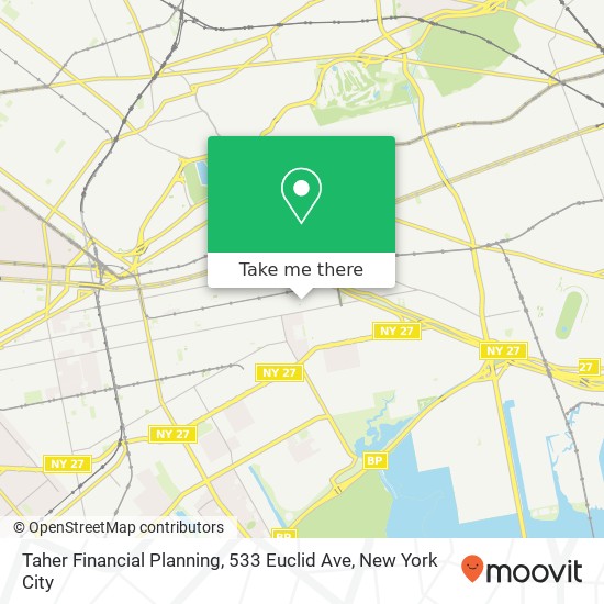 Mapa de Taher Financial Planning, 533 Euclid Ave