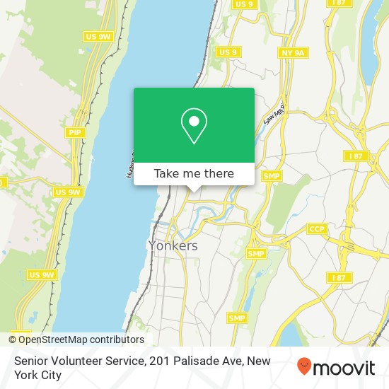 Mapa de Senior Volunteer Service, 201 Palisade Ave