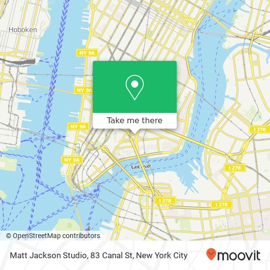 Mapa de Matt Jackson Studio, 83 Canal St