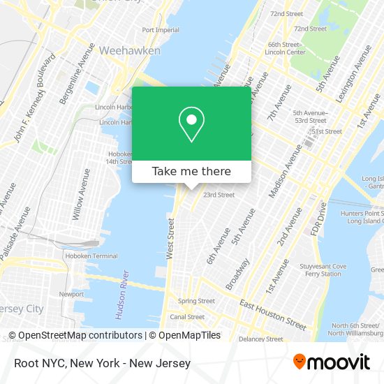 Root NYC map