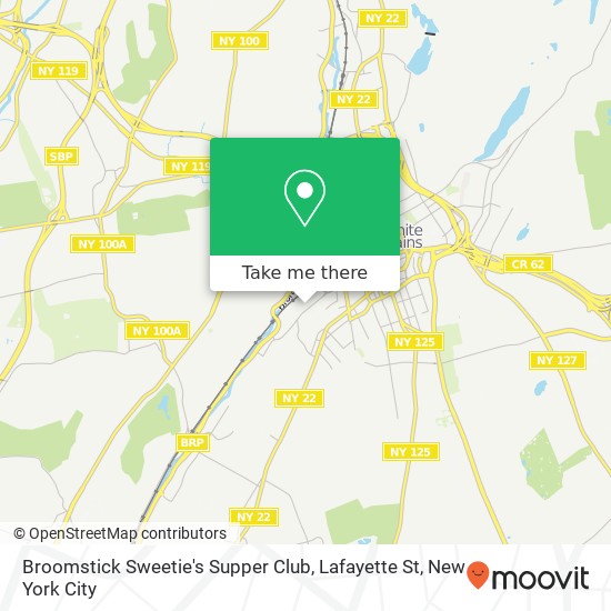 Broomstick Sweetie's Supper Club, Lafayette St map
