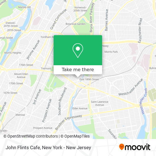 John Flints Cafe map