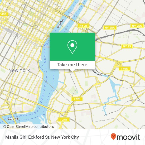 Mapa de Manila Girl, Eckford St