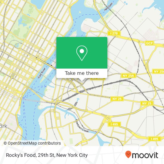 Rocky's Food, 29th St map