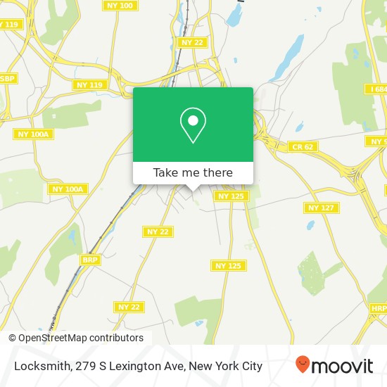 Mapa de Locksmith, 279 S Lexington Ave