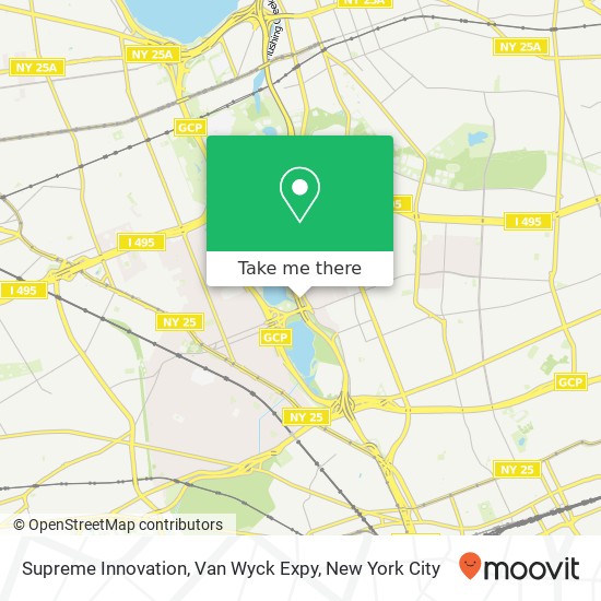 Supreme Innovation, Van Wyck Expy map