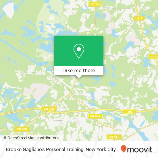 Mapa de Brooke Gagliano's Personal Training, 8 Winding Woods Way