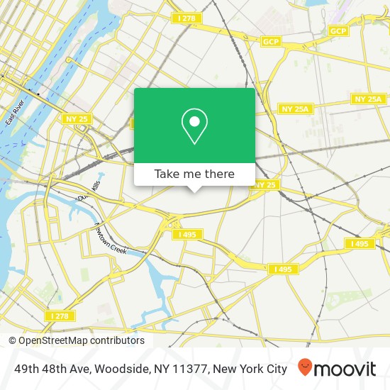 49th 48th Ave, Woodside, NY 11377 map