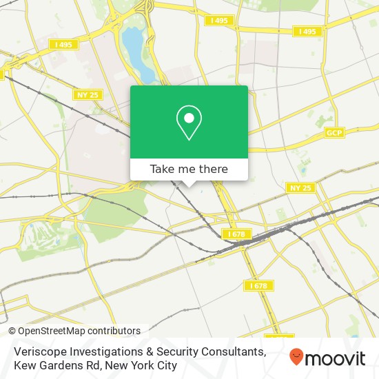 Veriscope Investigations & Security Consultants, Kew Gardens Rd map