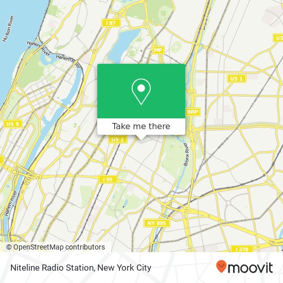 Mapa de Niteline Radio Station