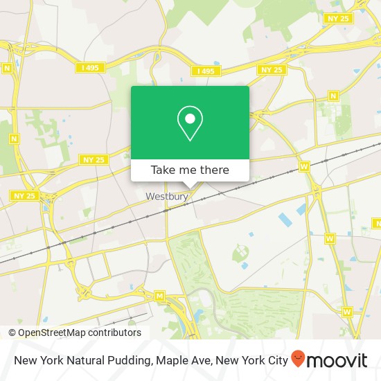 New York Natural Pudding, Maple Ave map