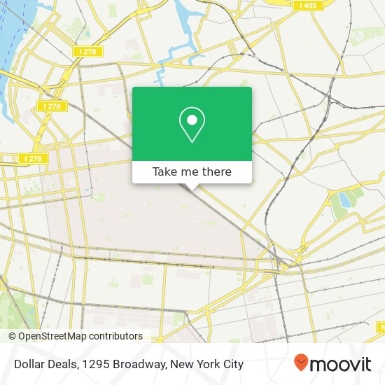 Dollar Deals, 1295 Broadway map