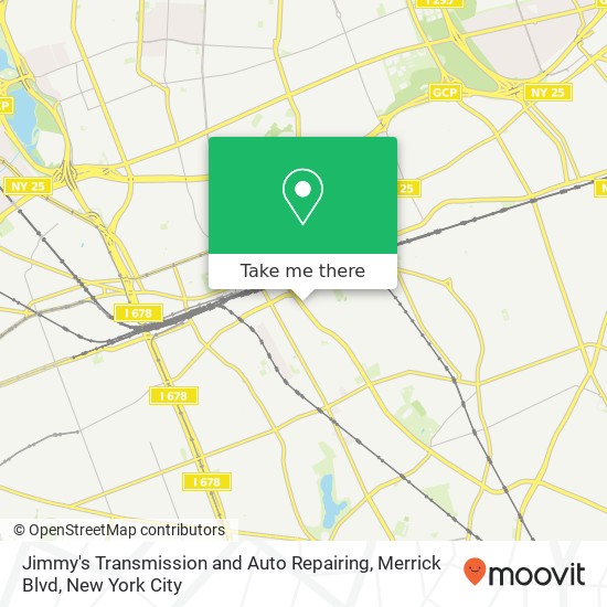 Mapa de Jimmy's Transmission and Auto Repairing, Merrick Blvd