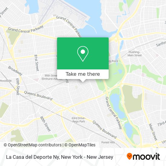 Mapa de La Casa del Deporte Ny