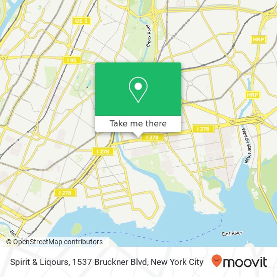 Spirit & Liqours, 1537 Bruckner Blvd map